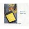 Cute crossbody travel bag with three pockets.  Bee print and Sun yellow lining.  Long strap and Goldtone hardware.